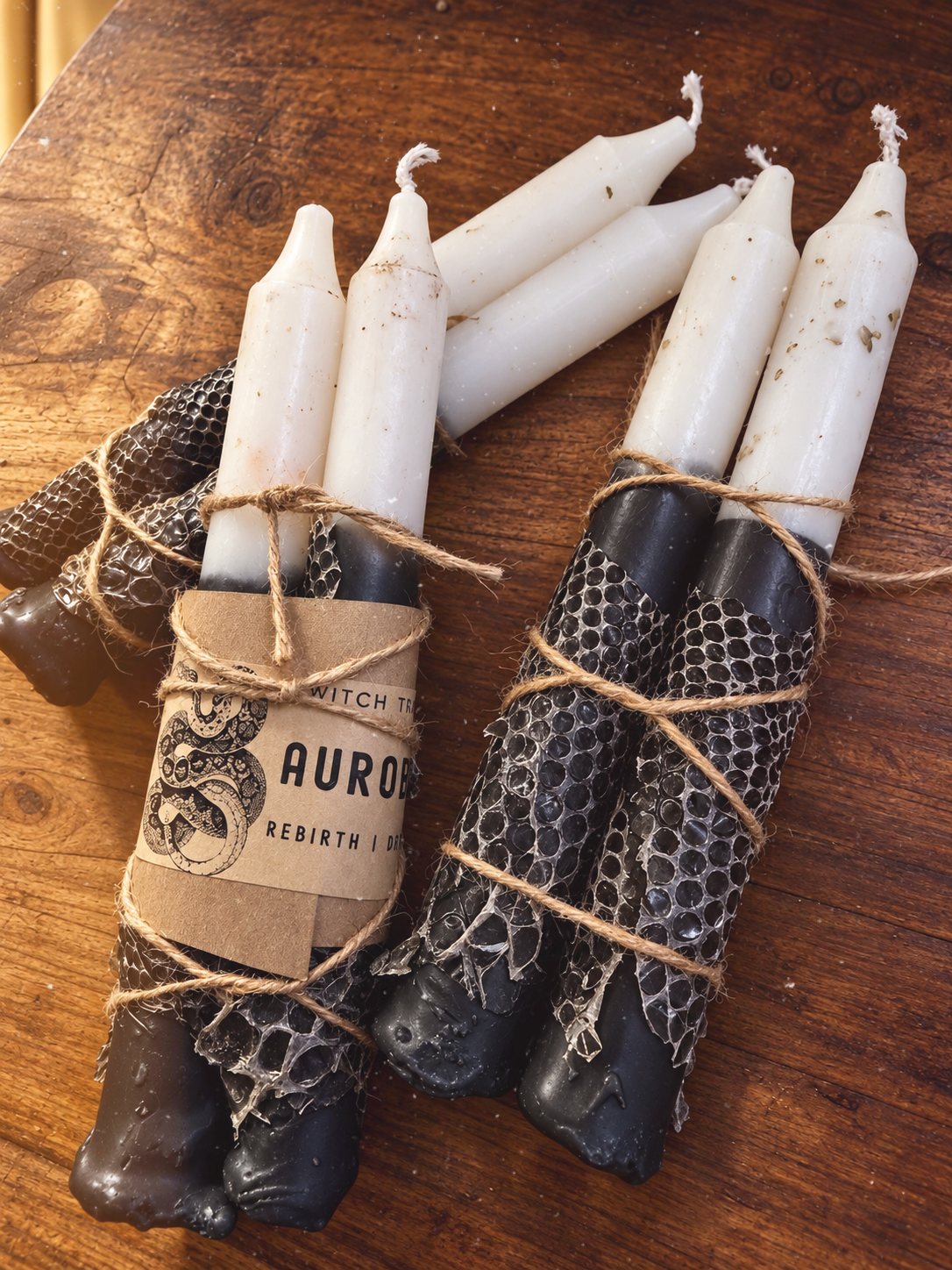Auroborus Rebirth Intention Candles