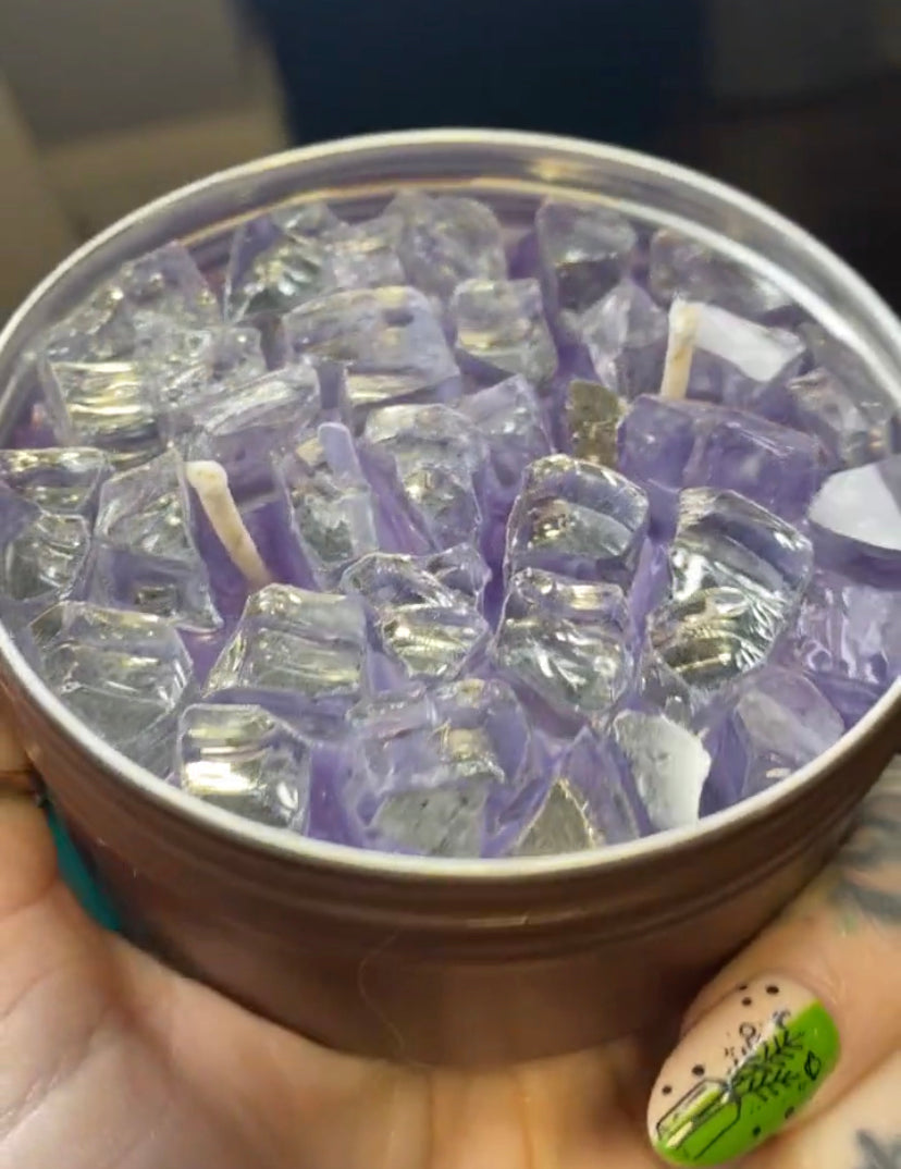 Midnight Magnolias Reflective Crystal Candle