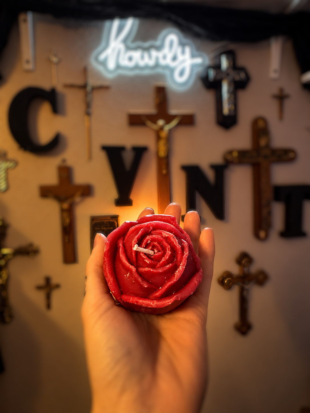 Rose Unscented Play candles