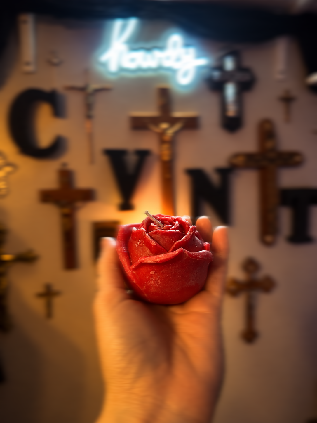 Rose Unscented Play candles